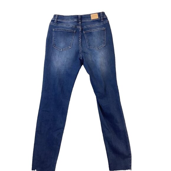 Denim Blvd Juniors Size 5 Blue Denim Distressed Skinny Jeans - Picture 2 of 8